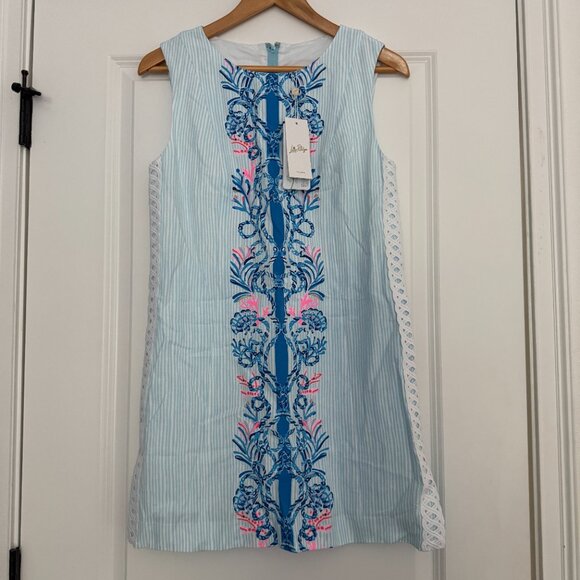 Lilly Pulitzer Sadie Shift Romper Multi Naut Today Engineered Romper 4 NWT - Picture 5 of 5